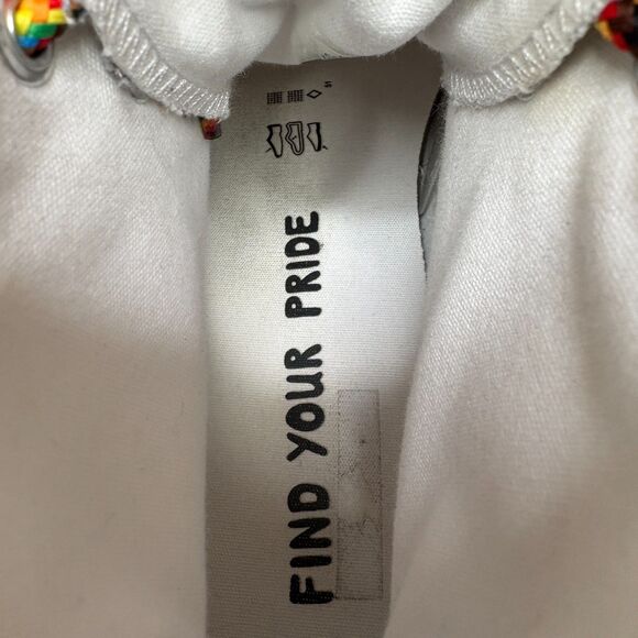 CONVERSE "Find Your Pride" Star Canvas Rubber Hi Top Sneaker Mens Size 10.5 - Picture 9 of 11
